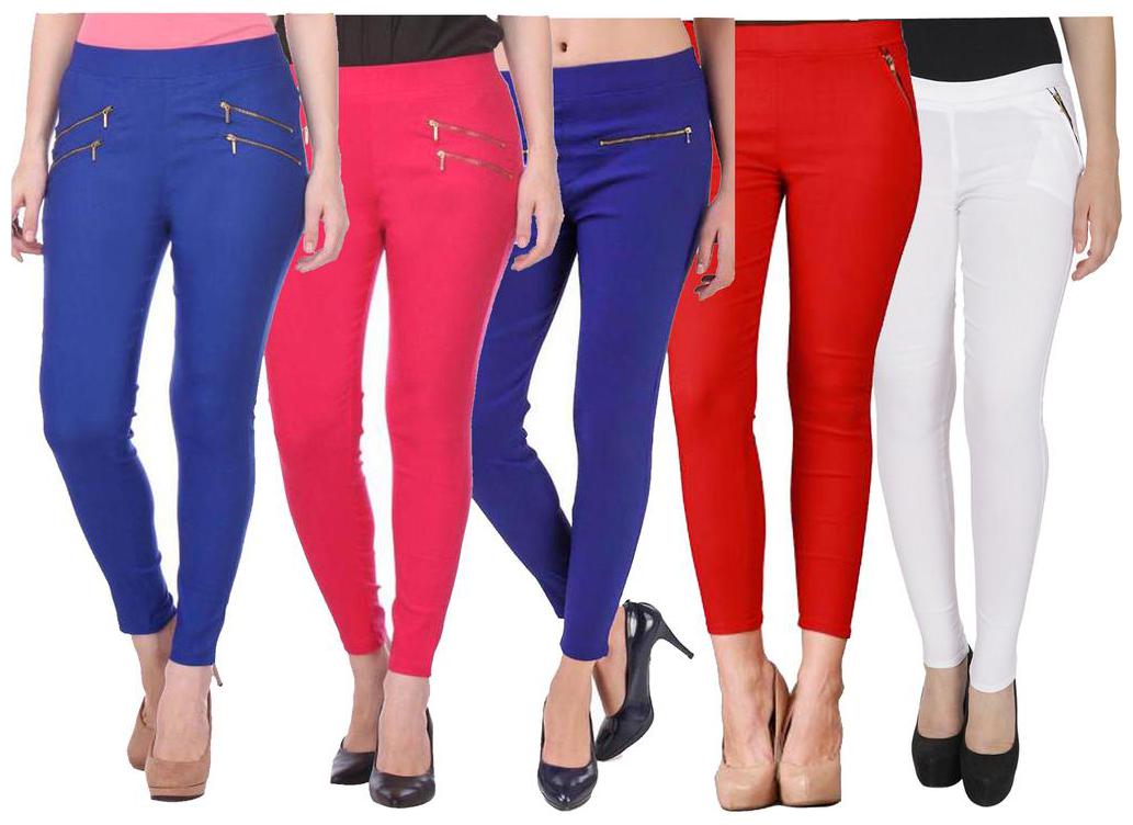 

RZLECORT Women Multi Straight fit Jegging