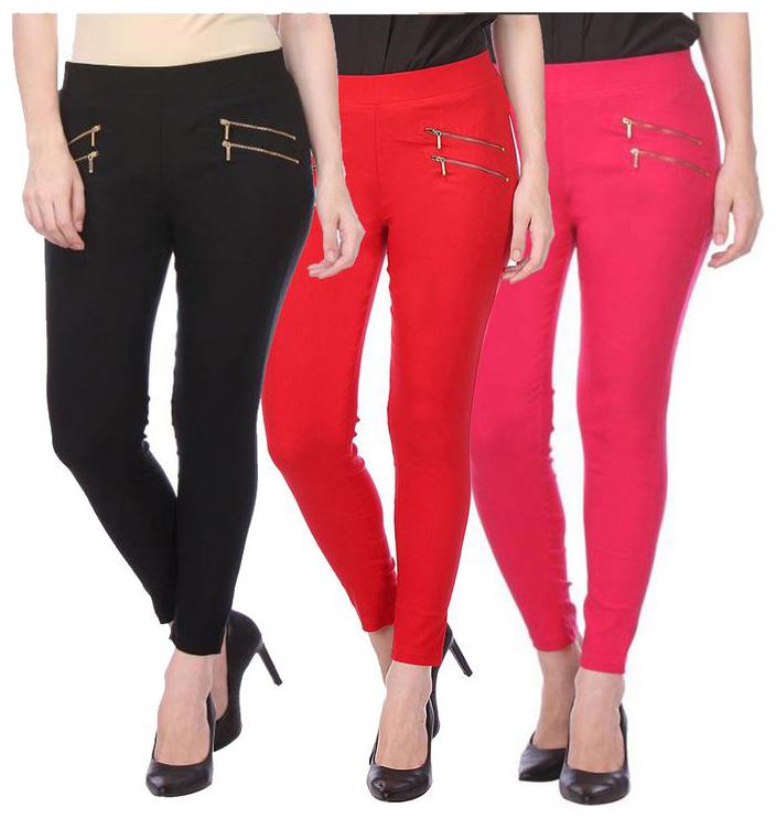 

RZLECORT Women Multi Straight fit Jegging