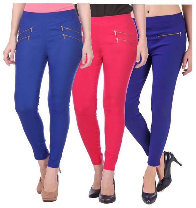 

RZLECORT Women Multi Straight fit Jegging