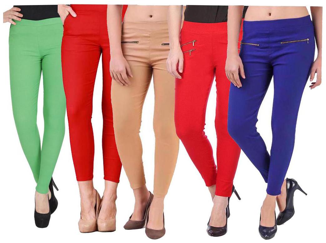 

RZLECORT Women Multi Straight fit Jegging