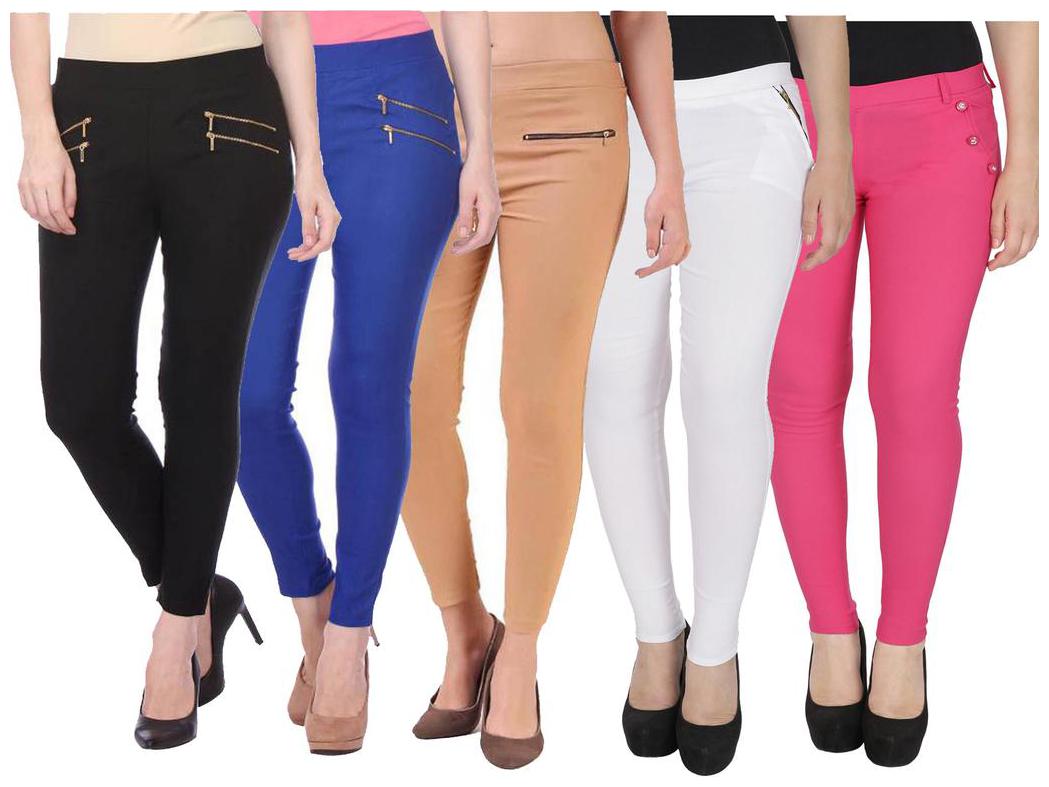 

RZLECORT Women Multi Straight fit Jegging