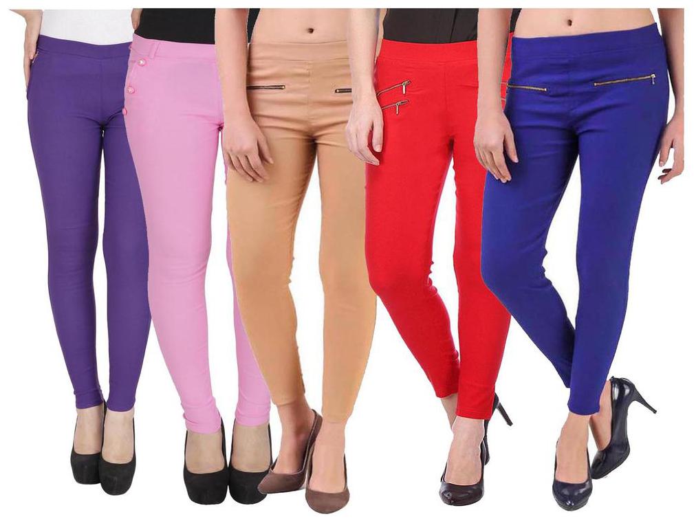 

RZLECORT Women Multi Straight fit Jegging