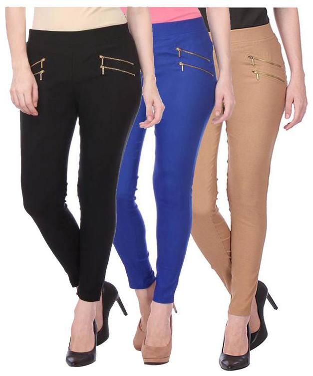 

RZLECORT Women Multi Straight fit Jegging