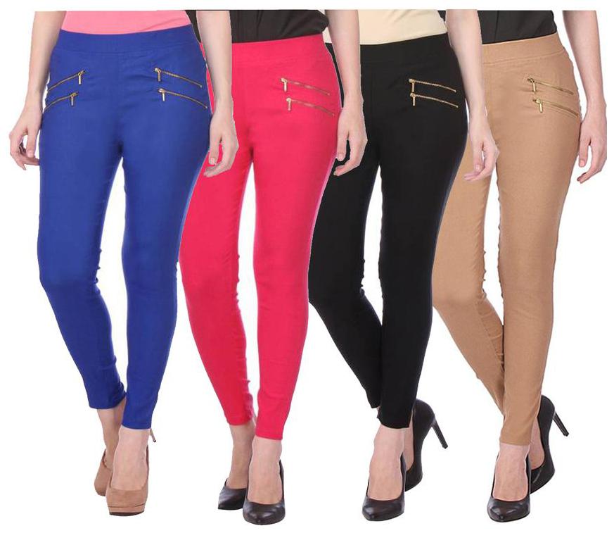 

RZLECORT Women Multi Straight fit Jegging