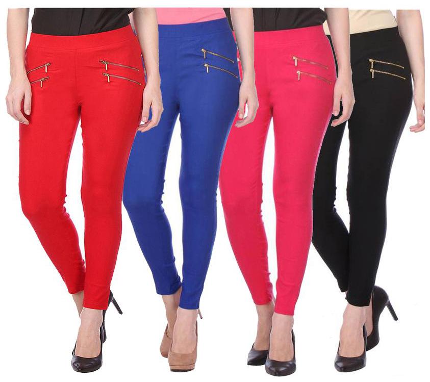 

RZLECORT Women Multi Straight fit Jegging