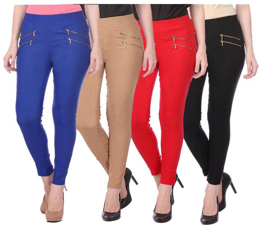 

RZLECORT Women Multi Straight fit Jegging
