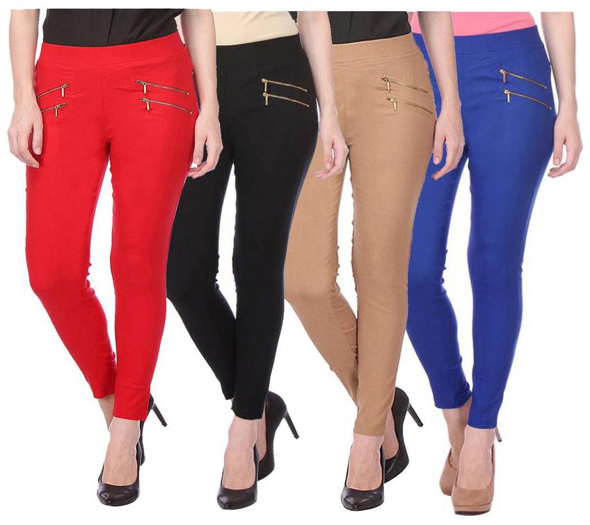 

RZLECORT Women Multi Straight fit Jegging