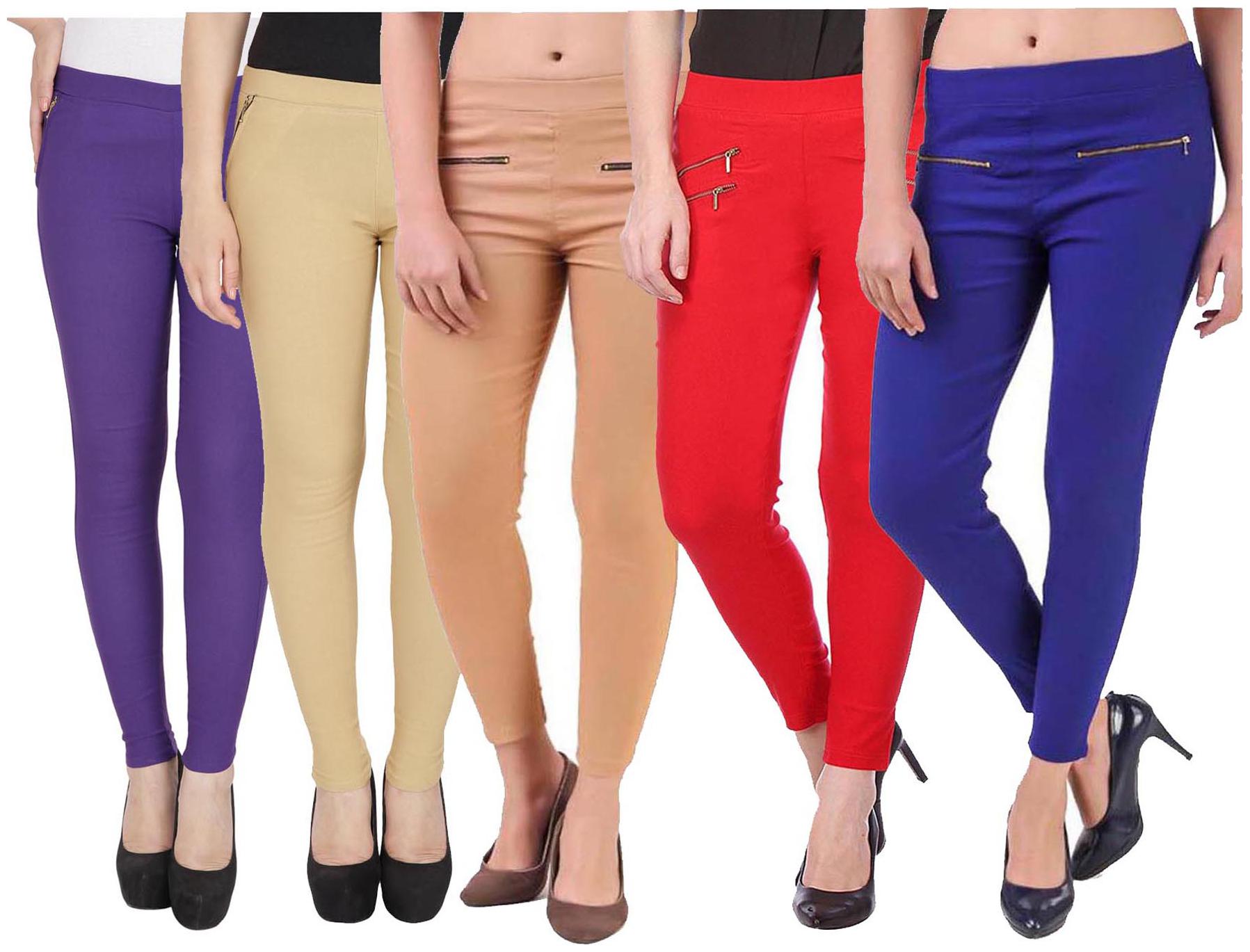 

RZLECORT Women Multi Straight fit Jegging