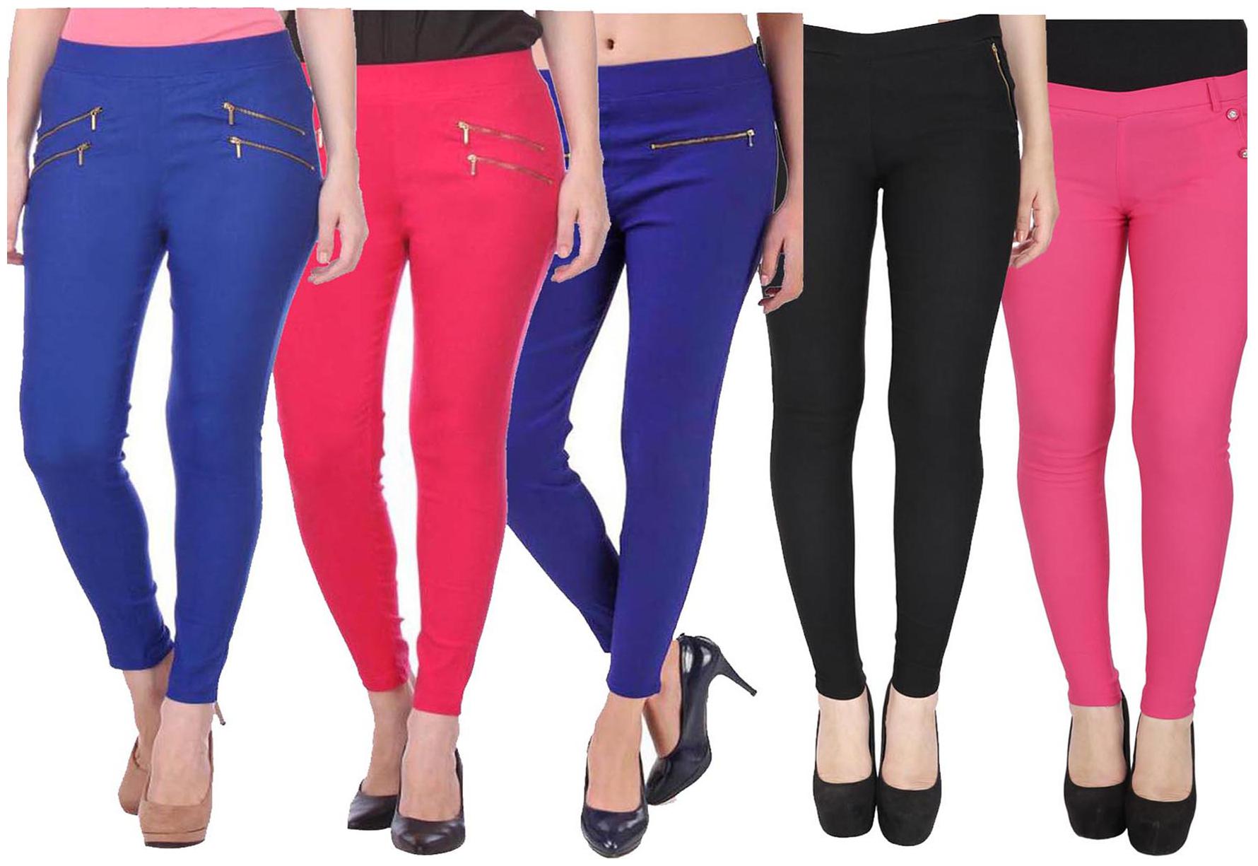 

RZLECORT Women Multi Straight fit Jegging