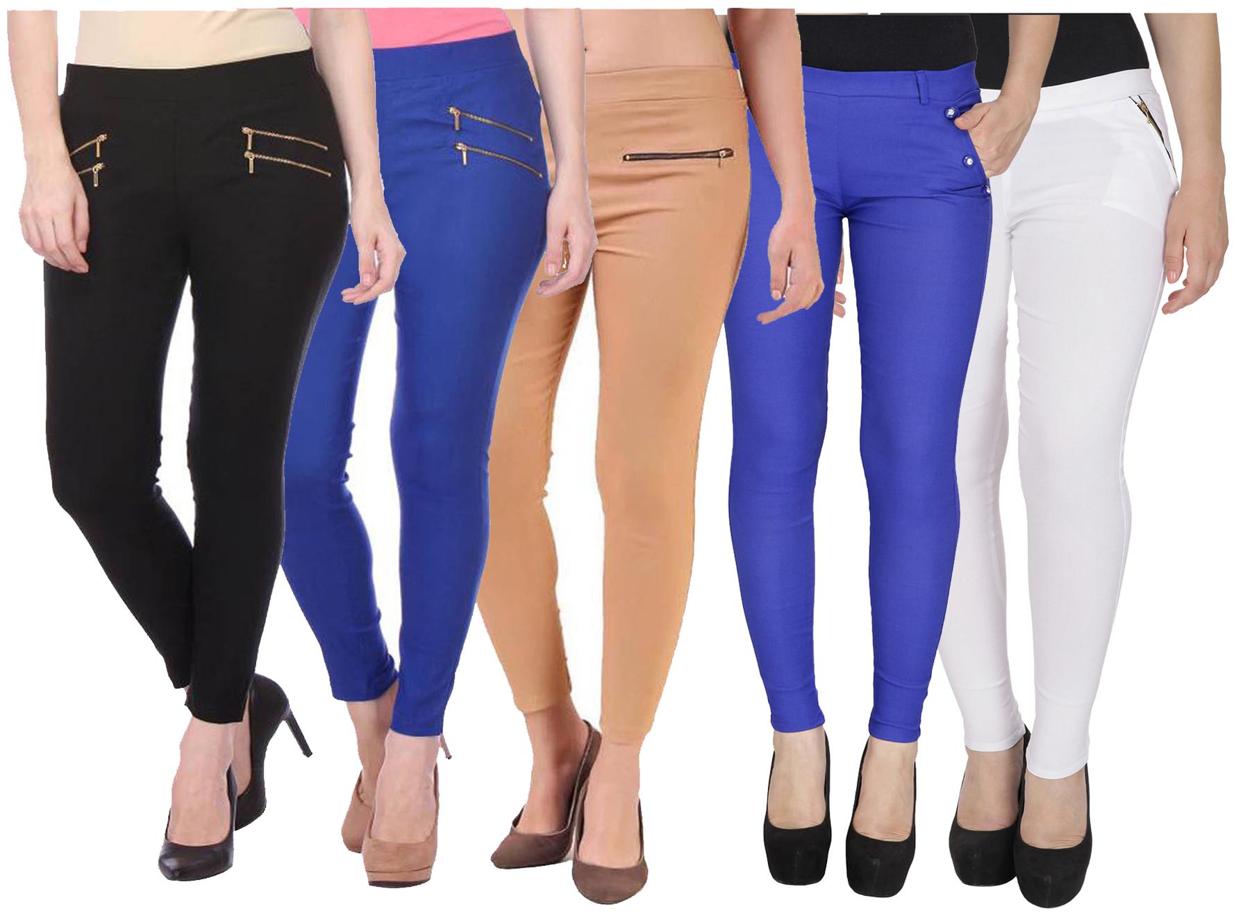 

RZLECORT Women Multi Straight fit Jegging
