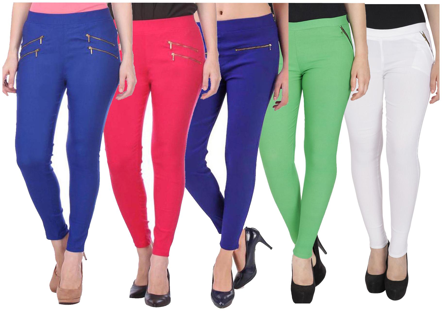 

RZLECORT Women Multi Straight fit Jegging
