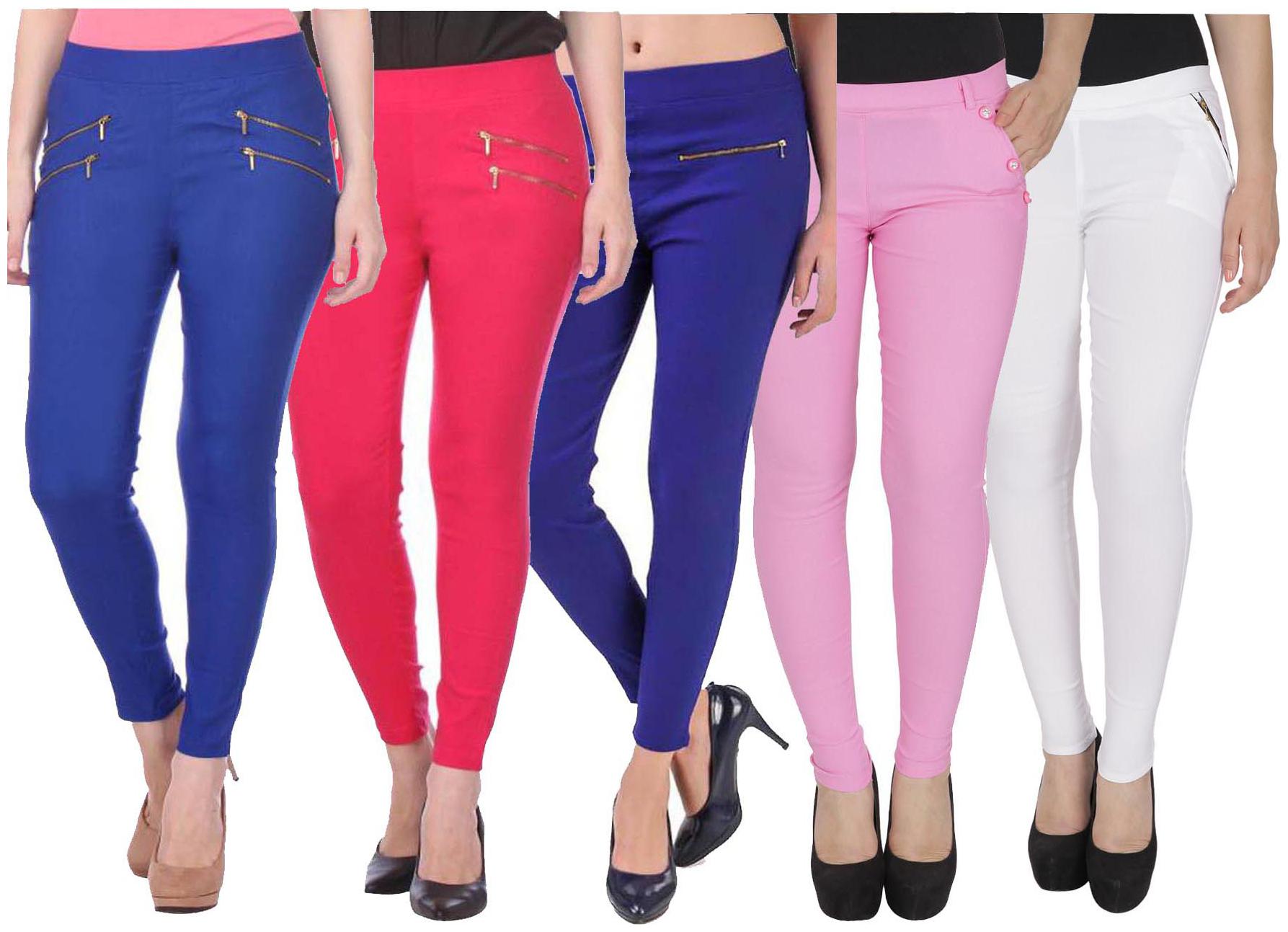 

RZLECORT Women Multi Straight fit Jegging