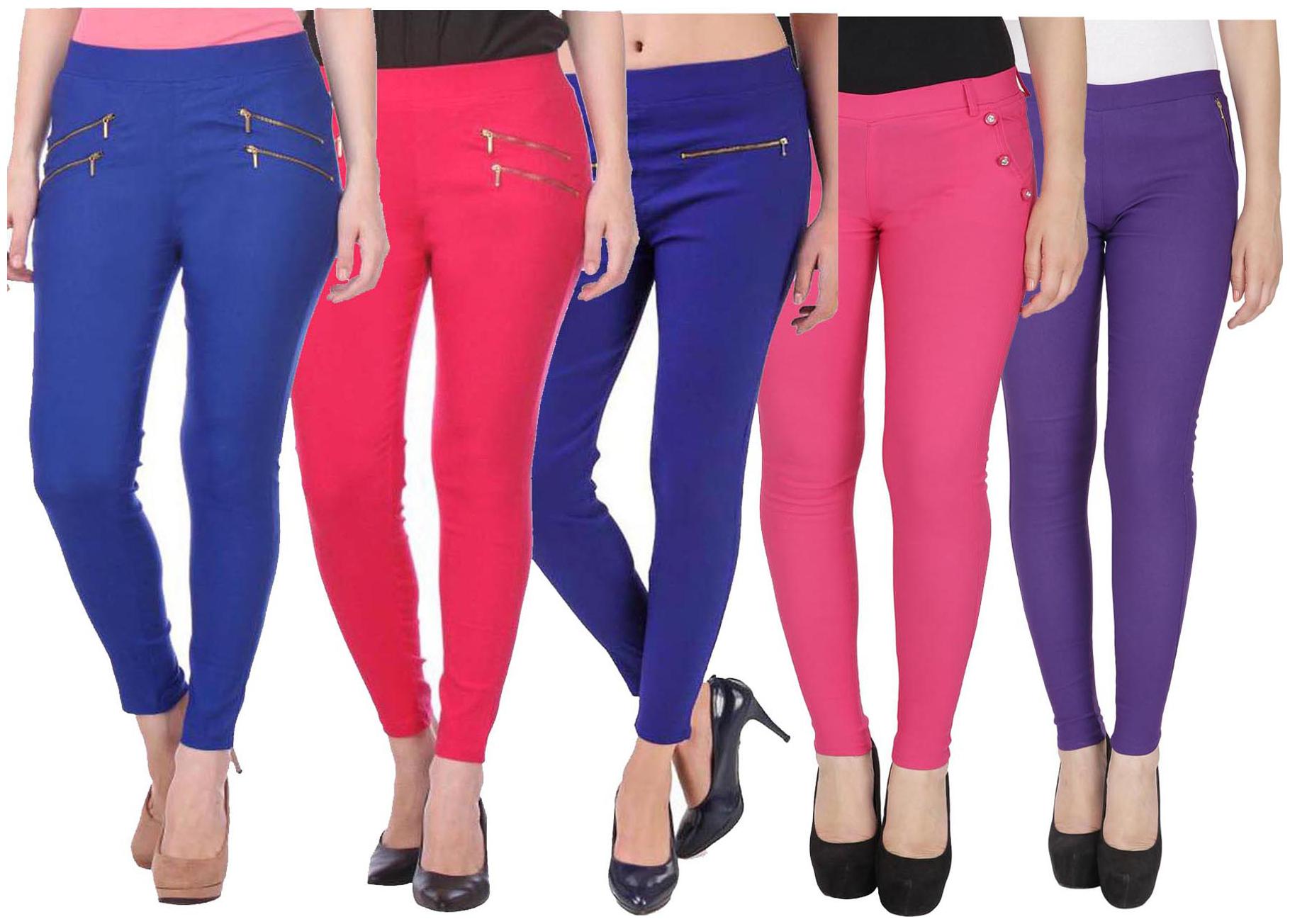

RZLECORT Women Multi Straight fit Jegging