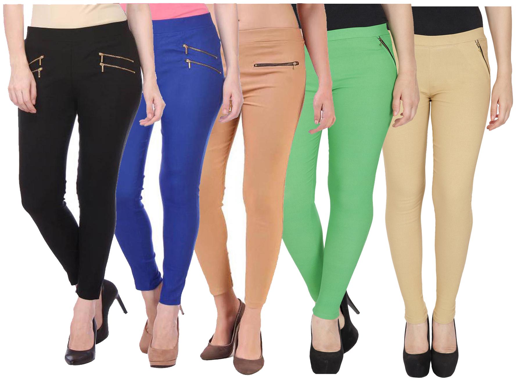 

RZLECORT Women Multi Straight fit Jegging