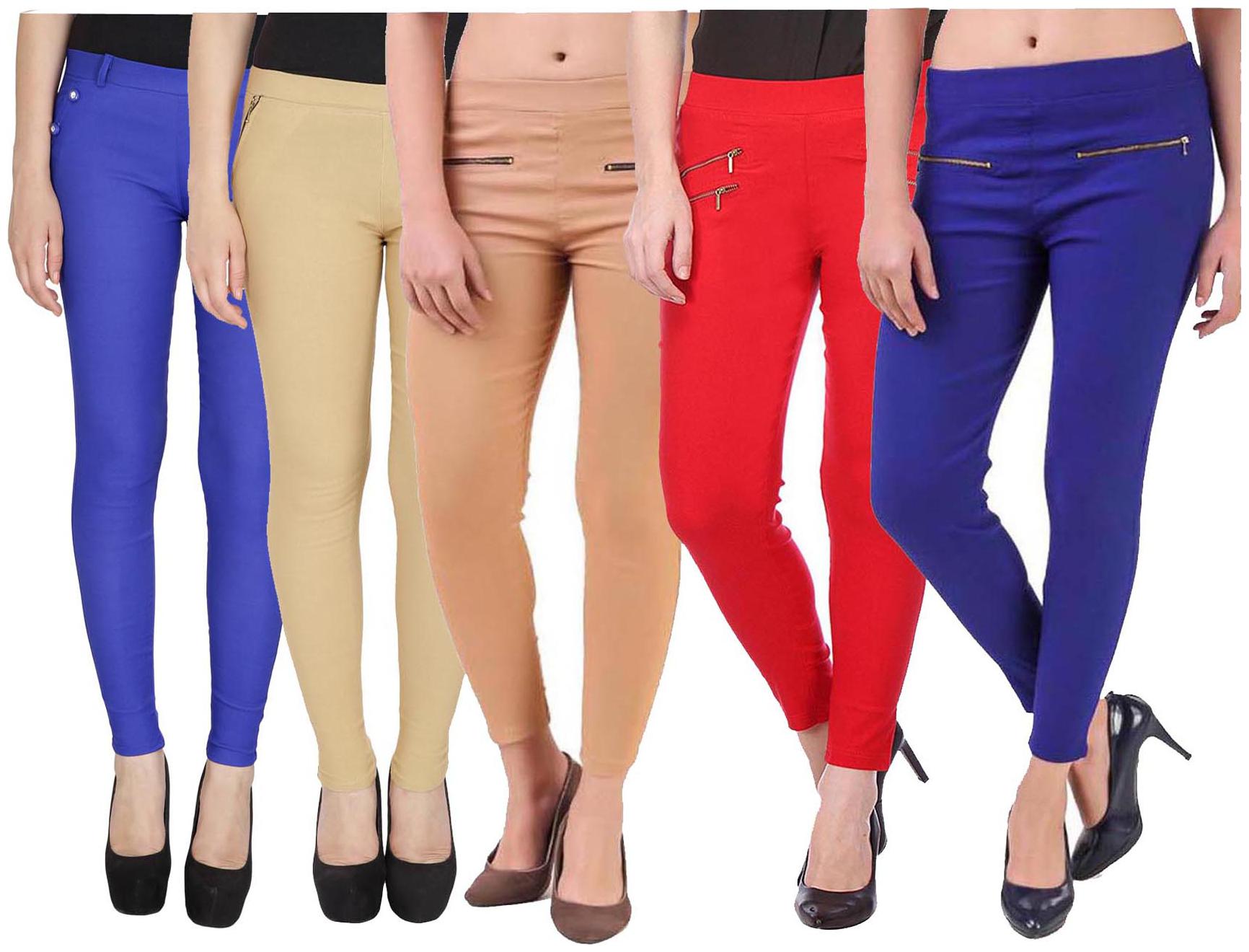 

RZLECORT Women Multi Straight fit Jegging