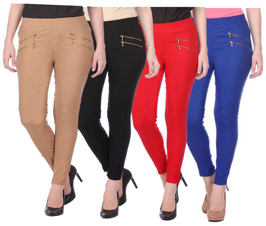 

RZLECORT Women Multi Straight fit Jegging