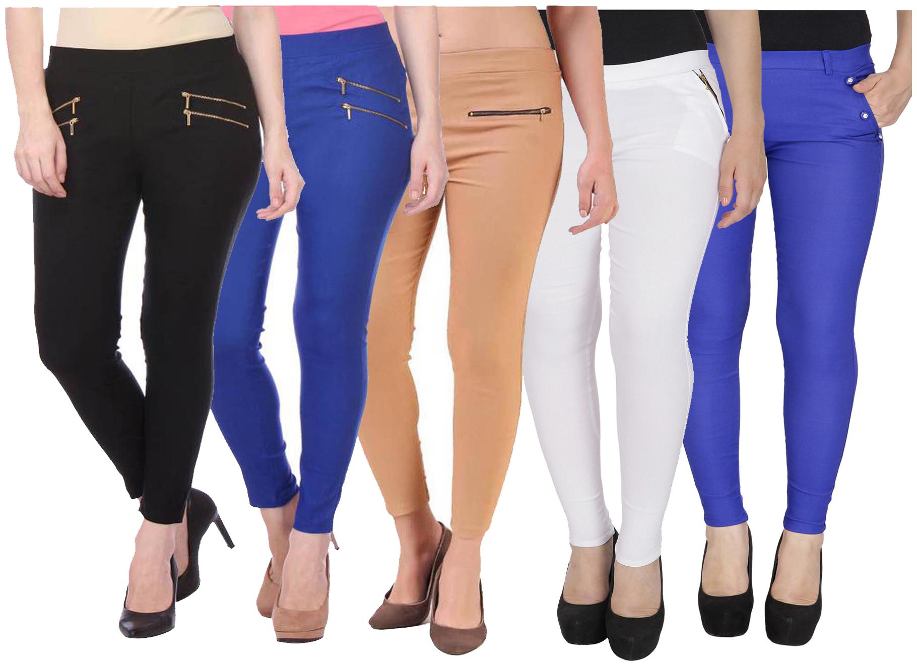 

RZLECORT Women Multi Straight fit Jegging