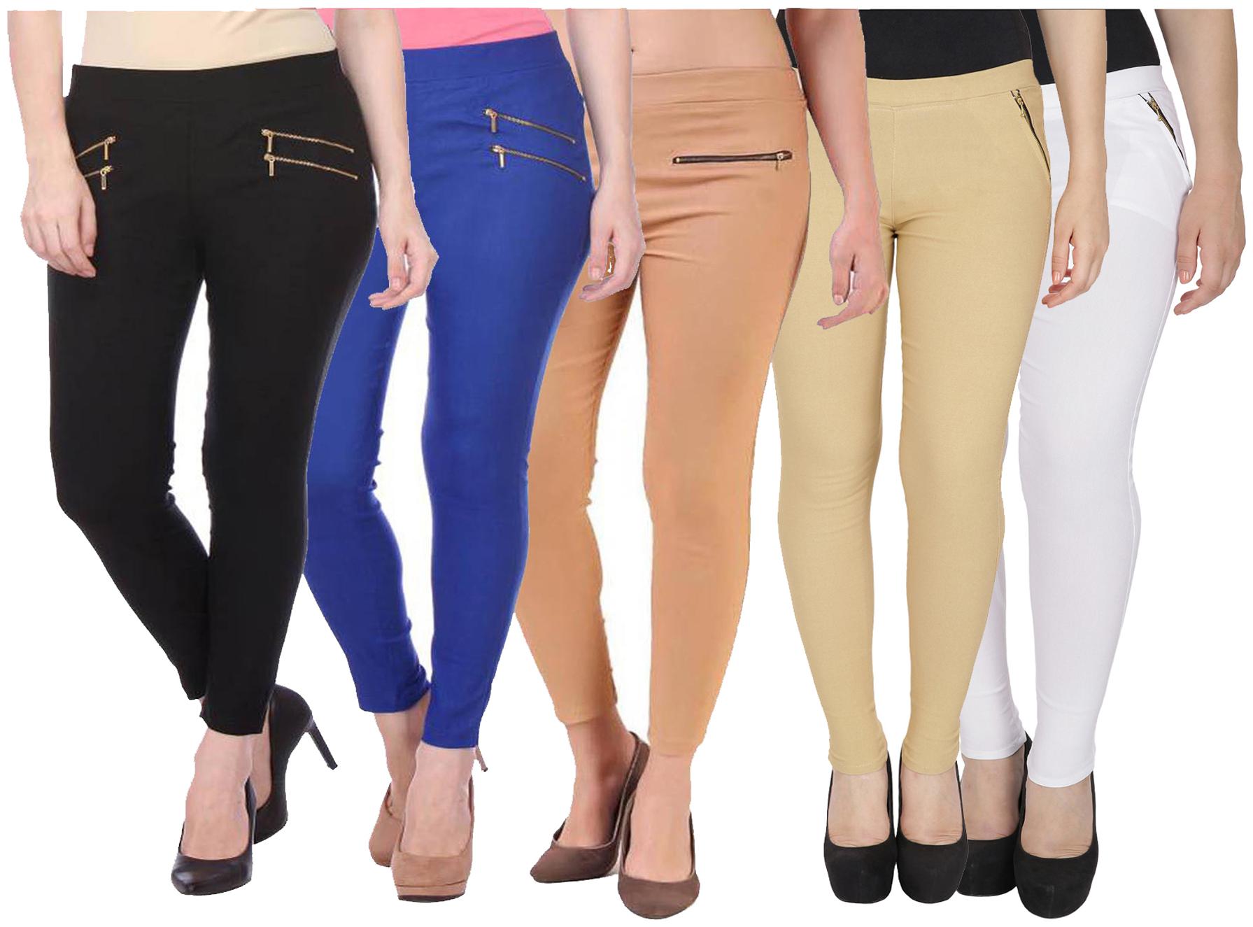 

RZLECORT Women Multi Straight fit Jegging