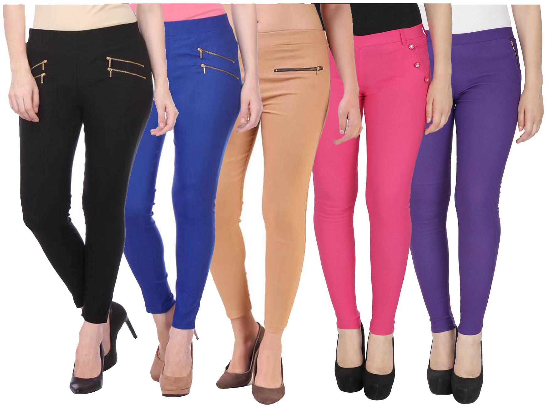 

RZLECORT Women Multi Straight fit Jegging