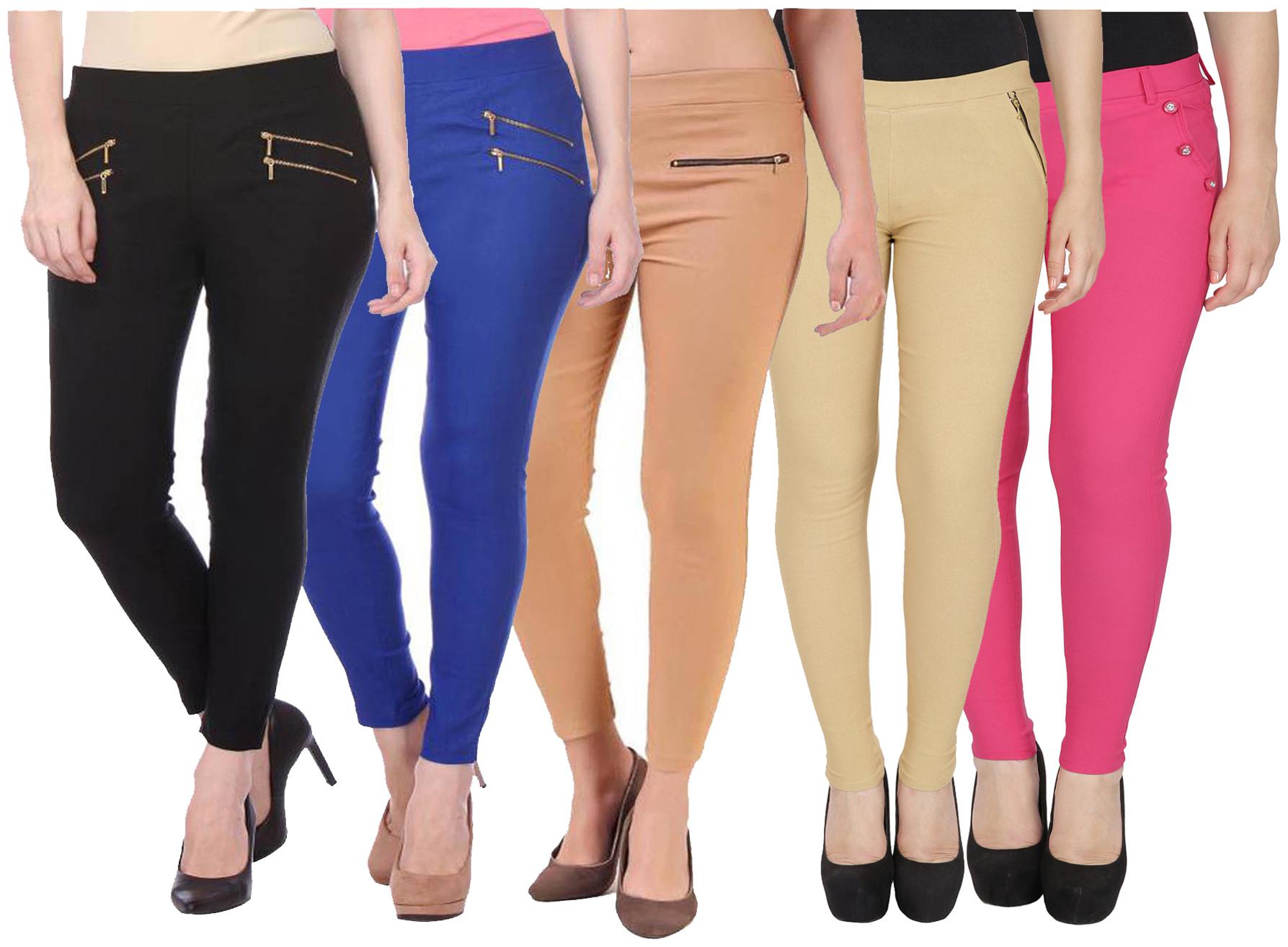 

RZLECORT Women Multi Straight fit Jegging