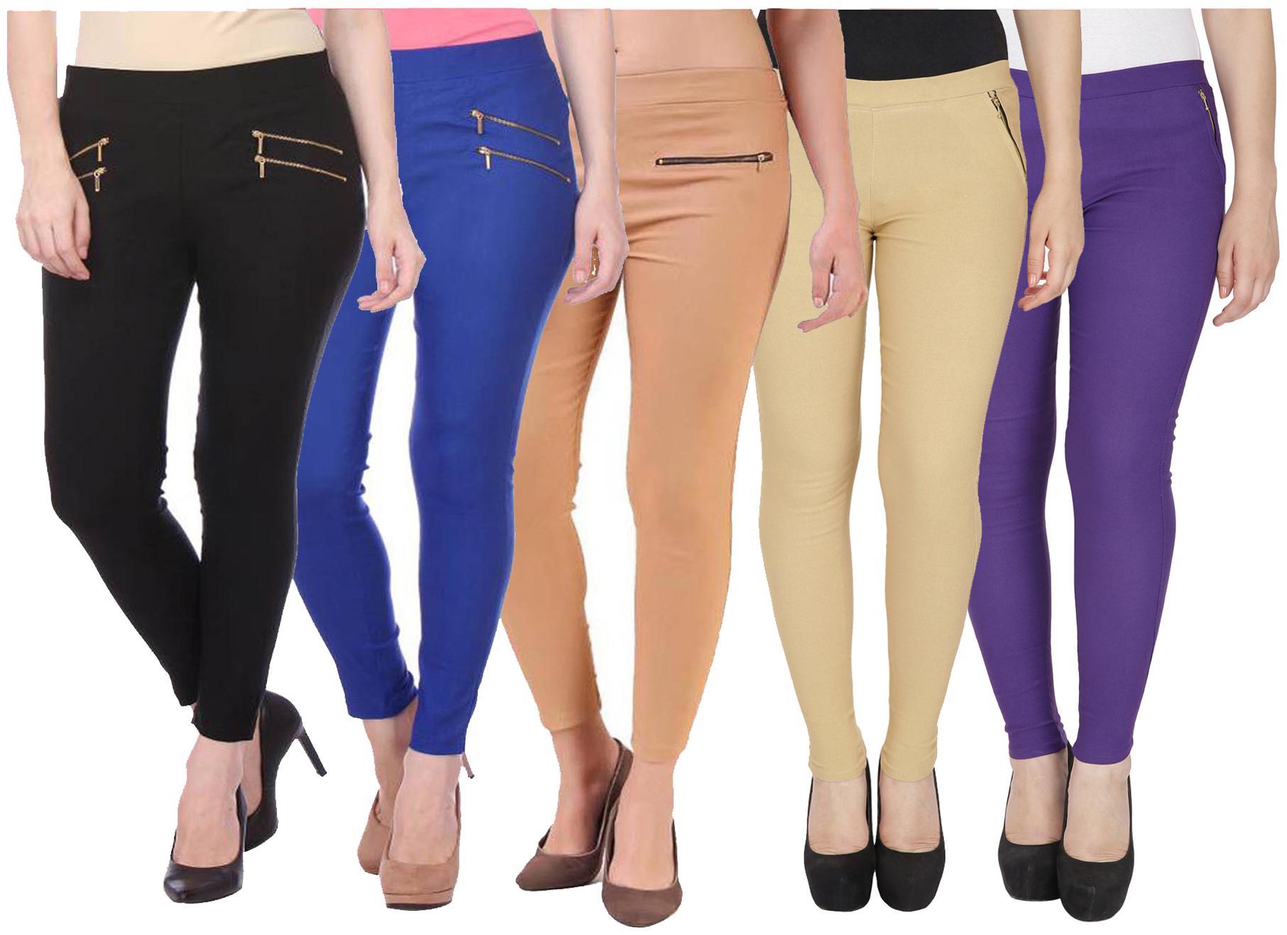 

RZLECORT Women Multi Straight fit Jegging