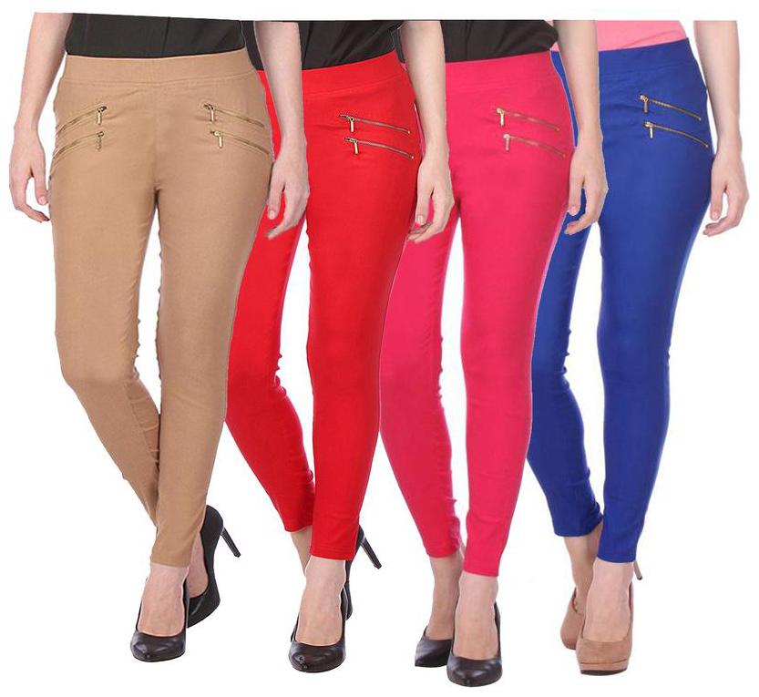 

RZLECORT Women Multi Straight fit Jegging