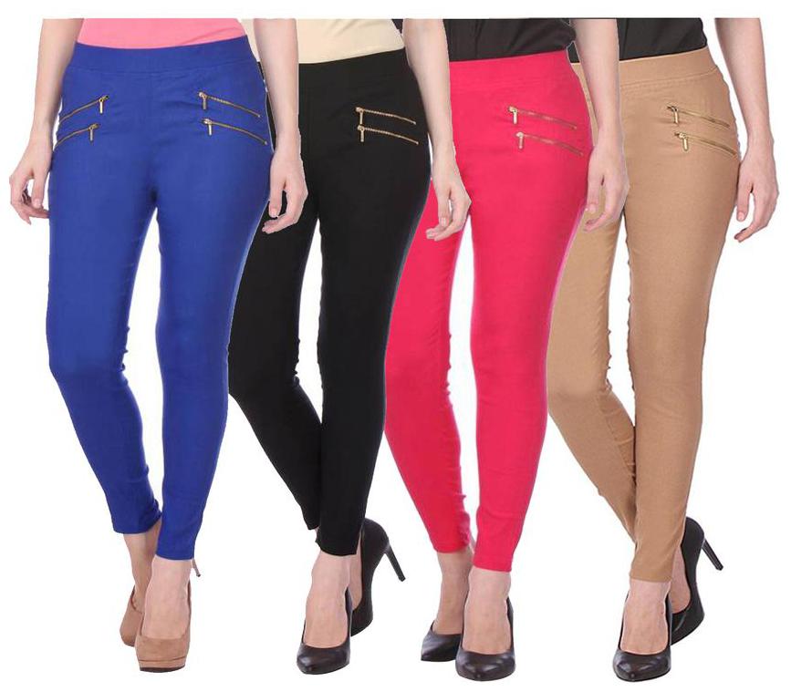 

RZLECORT Women Multi Straight fit Jegging