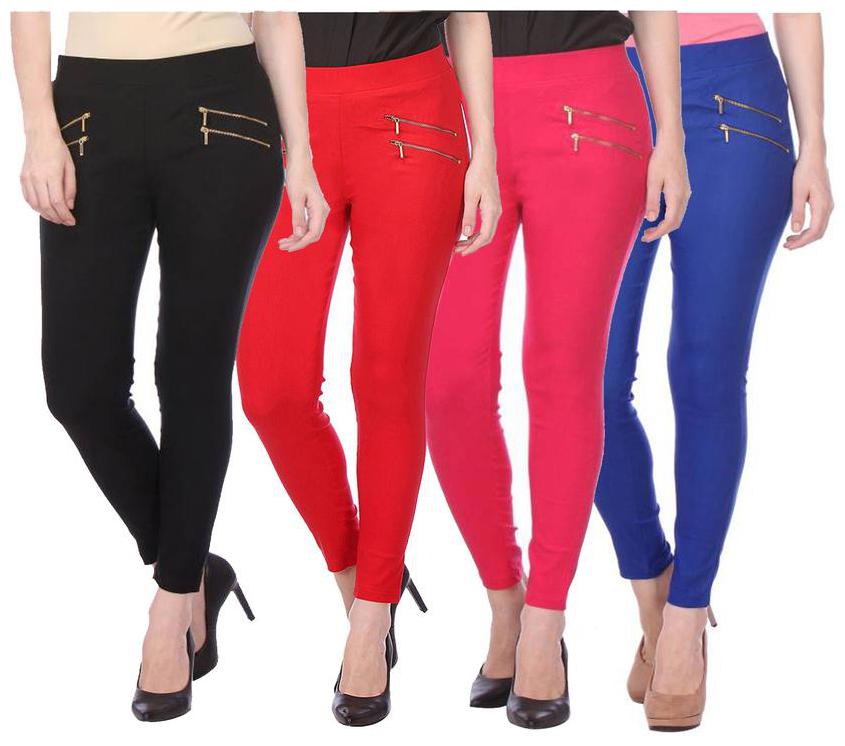 

RZLECORT Women Multi Straight fit Jegging