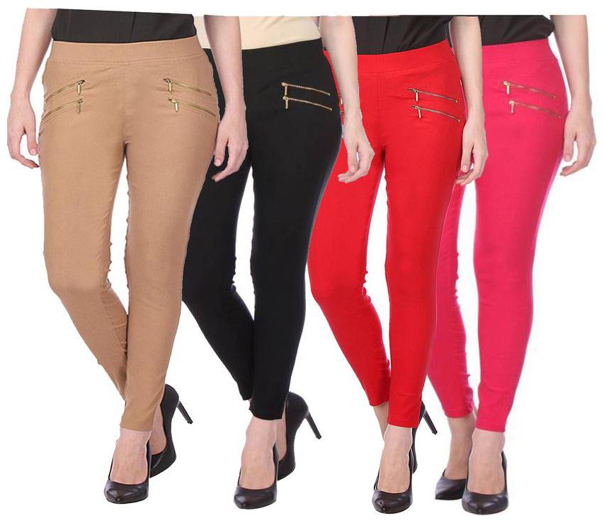

RZLECORT Women Multi Straight fit Jegging