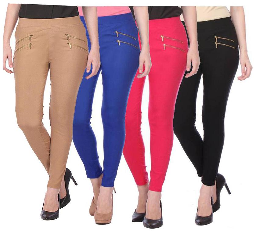 

RZLECORT Women Multi Straight fit Jegging