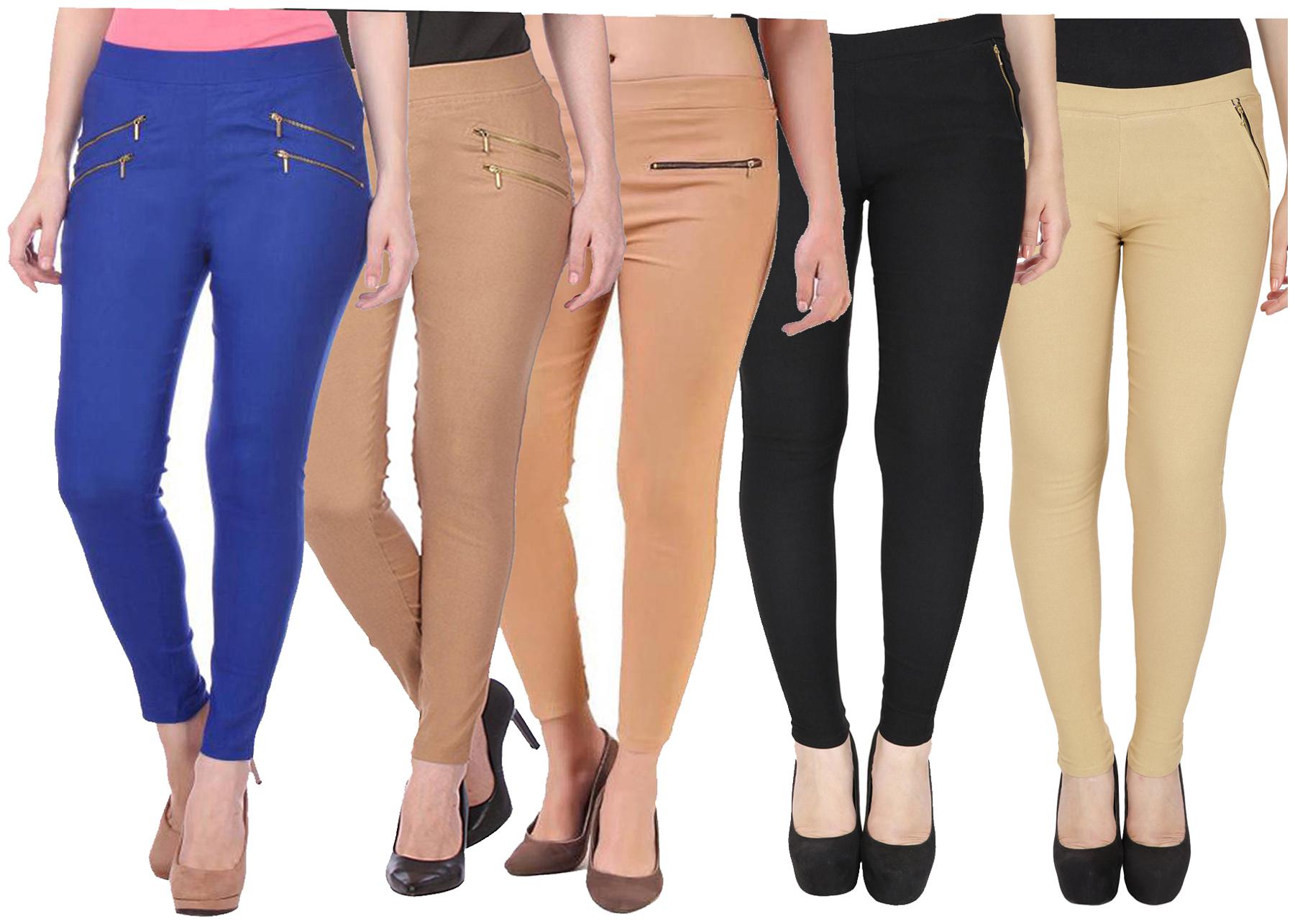 

RZLECORT Women Multi Straight fit Jegging
