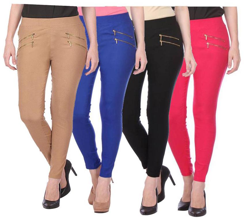 

RZLECORT Women Multi Straight fit Jegging