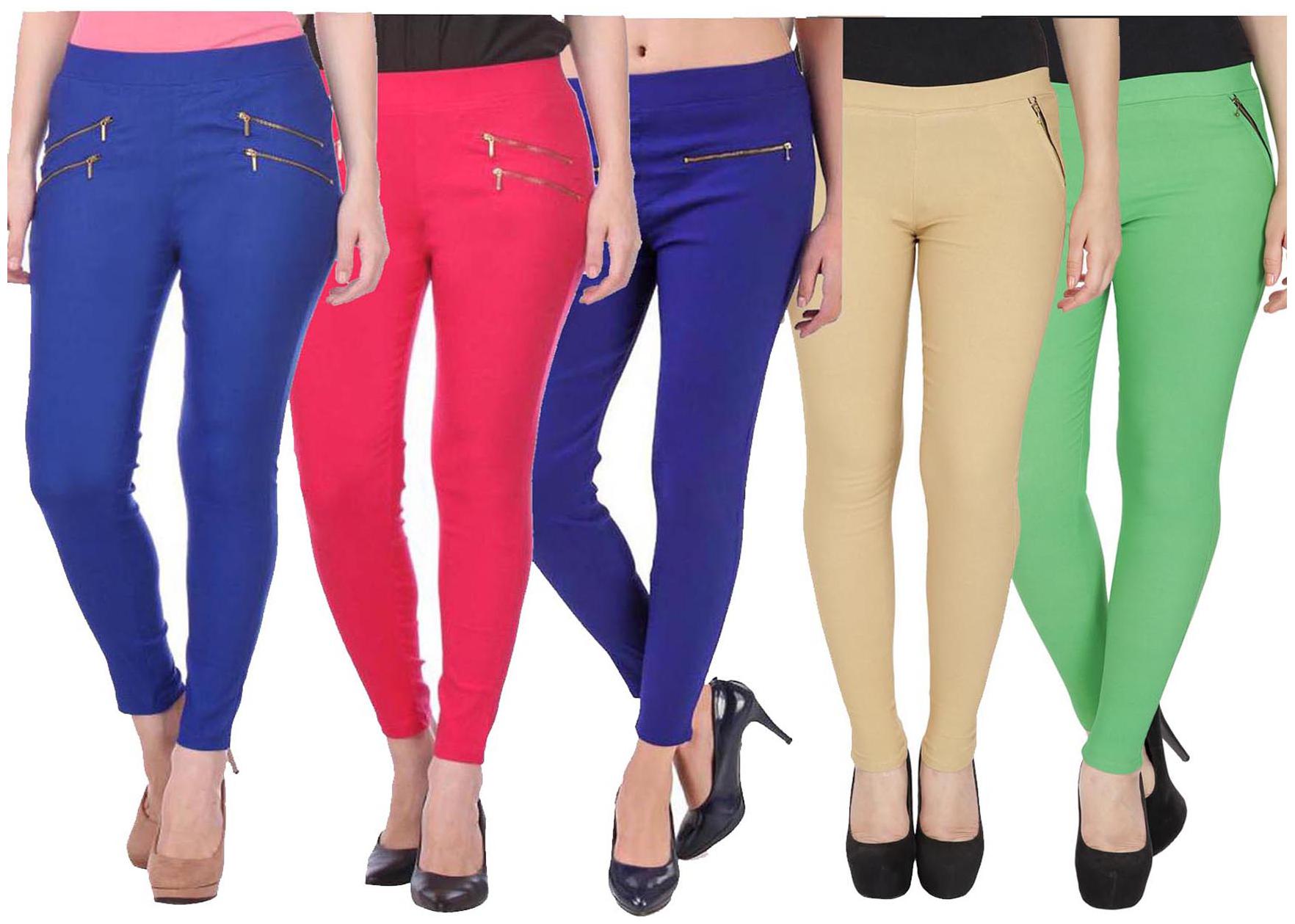 

RZLECORT Women Multi Straight fit Jegging