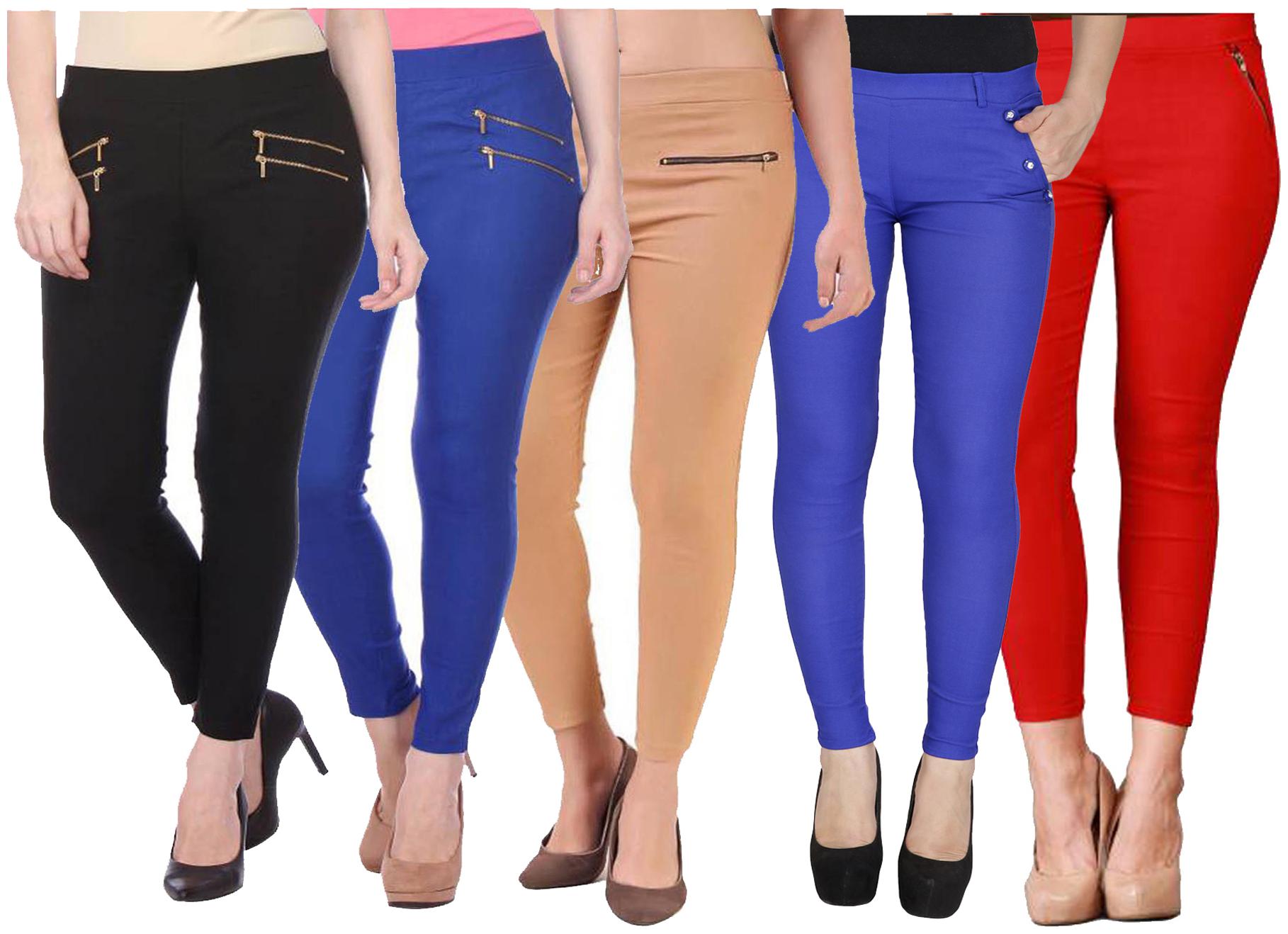 

RZLECORT Women Multi Straight fit Jegging