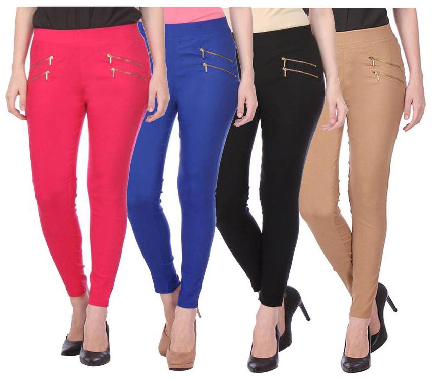 

RZLECORT Women Multi Straight fit Jegging