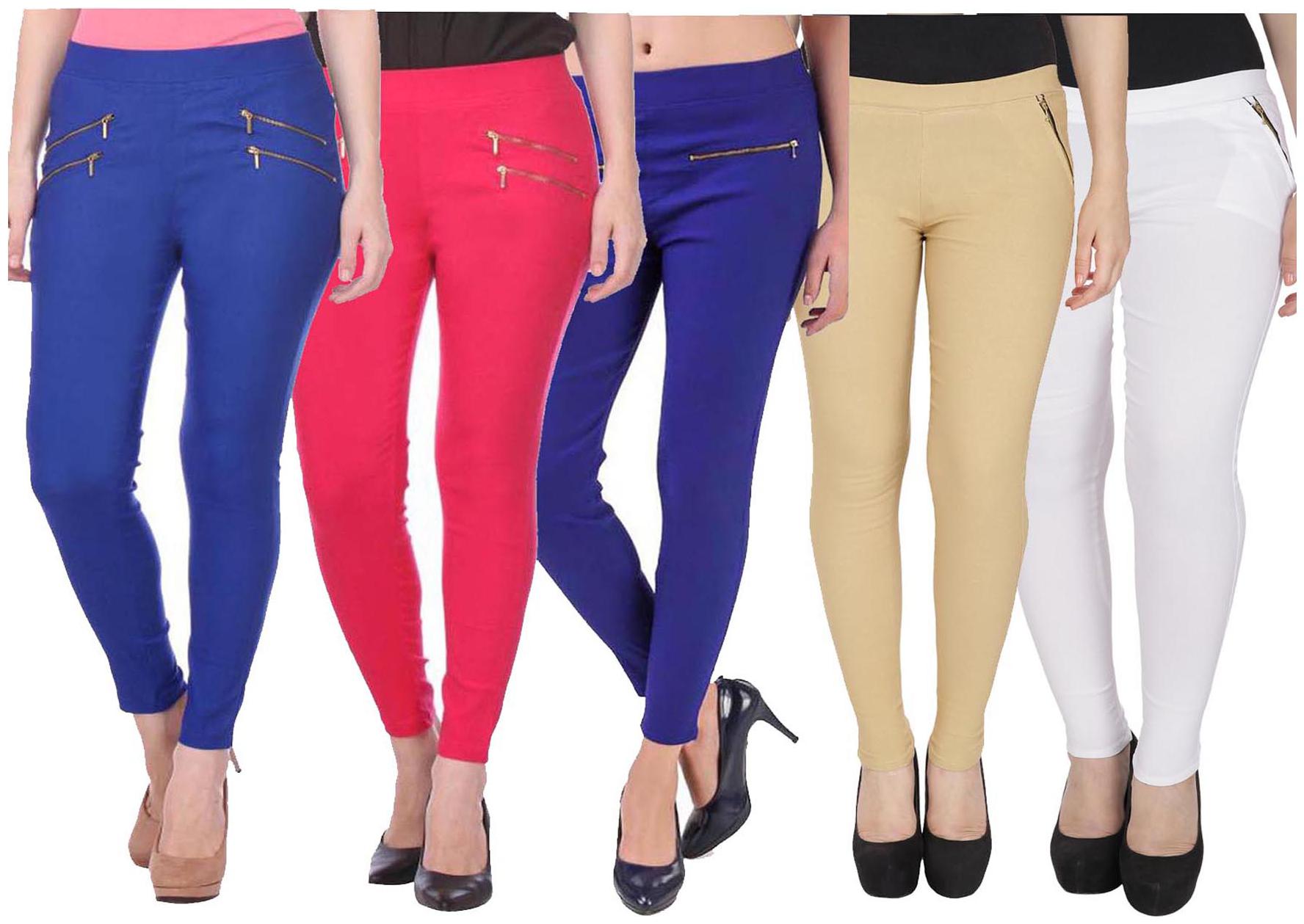 

RZLECORT Women Multi Straight fit Jegging