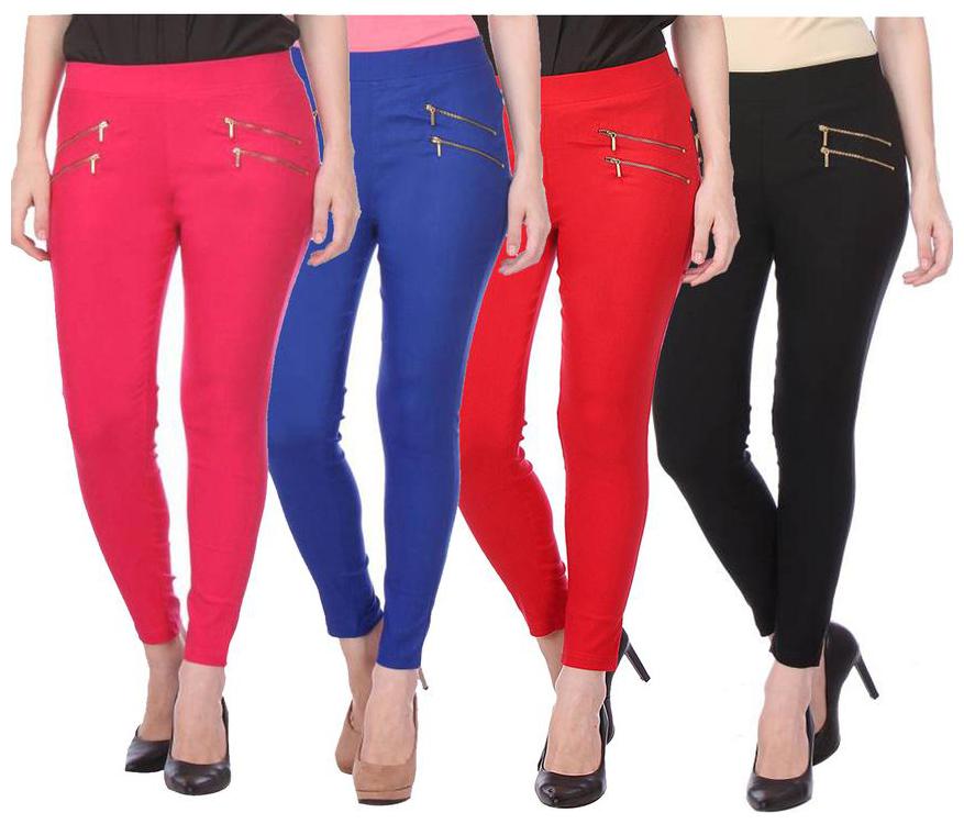 

RZLECORT Women Multi Straight fit Jegging