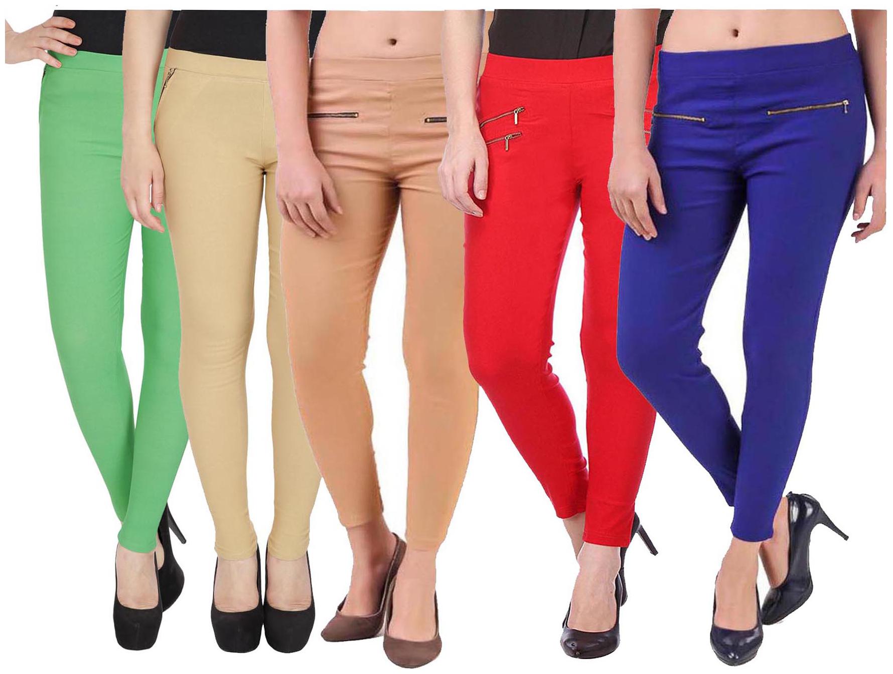 

RZLECORT Women Multi Straight fit Jegging