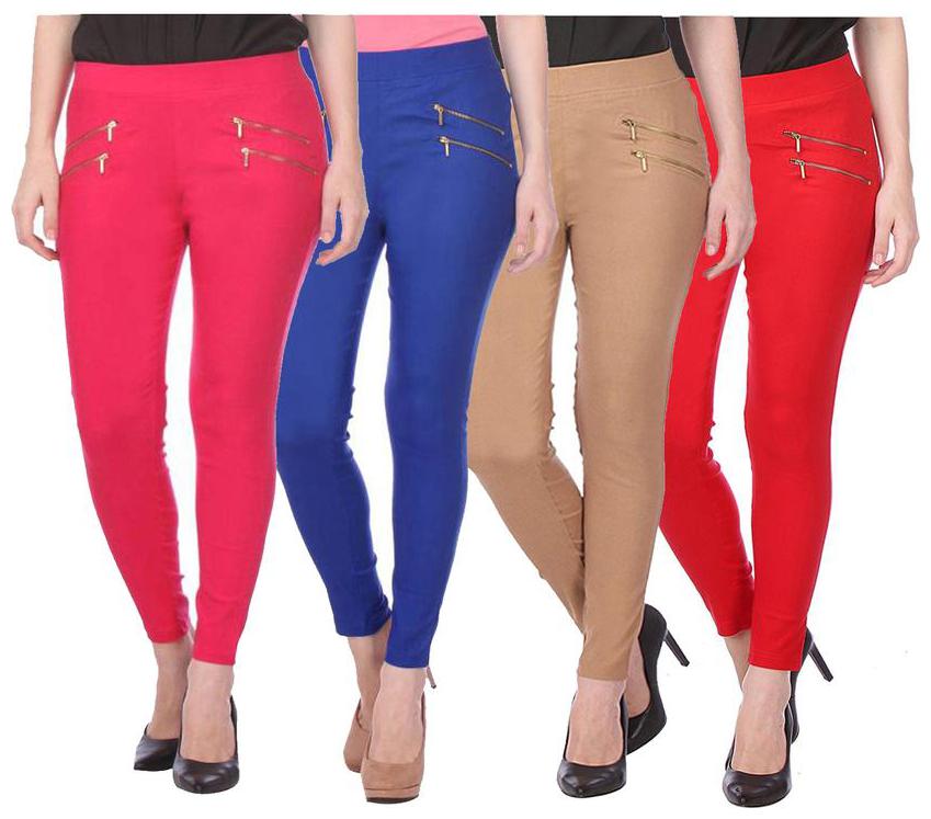 

RZLECORT Women Multi Straight fit Jegging