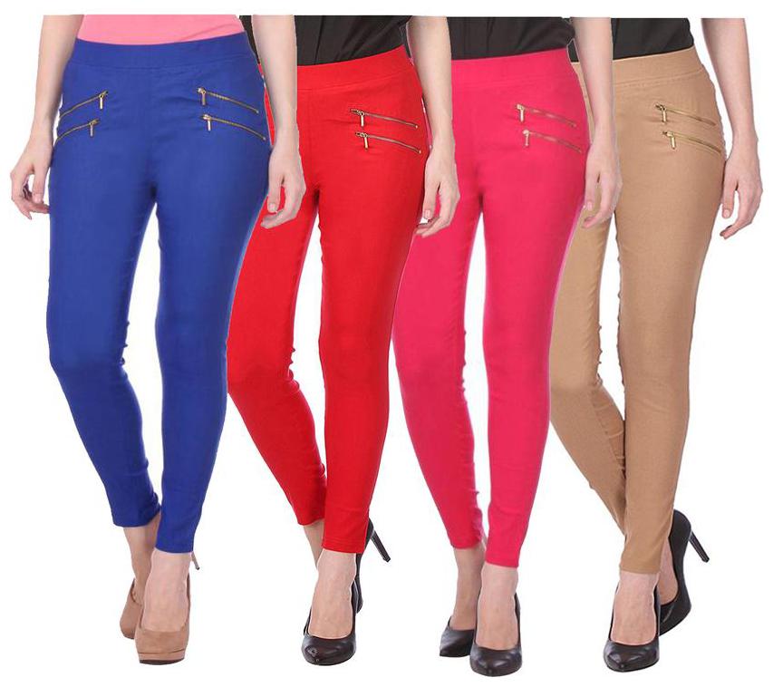 

RZLECORT Women Multi Straight fit Jegging