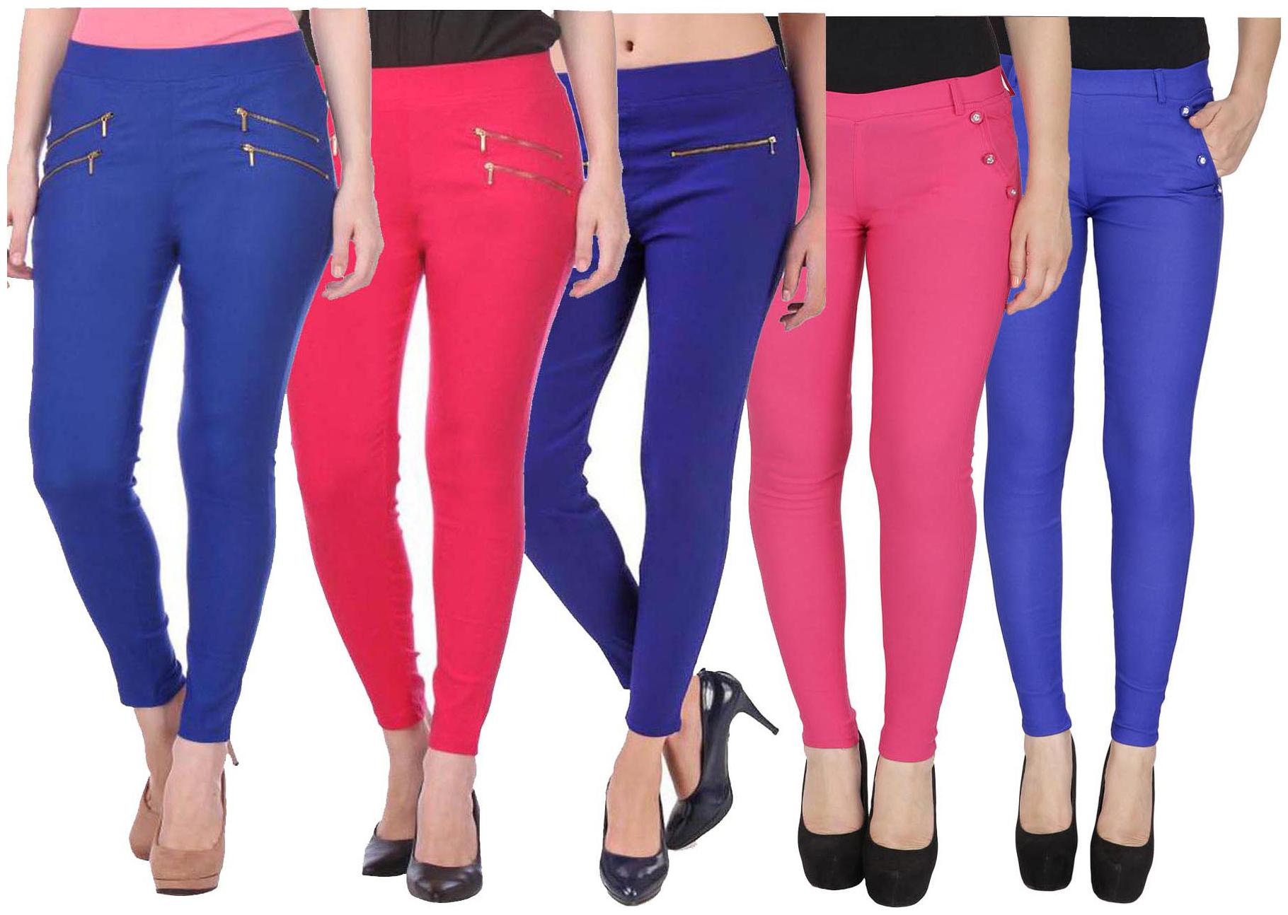 

RZLECORT Women Multi Straight fit Jegging