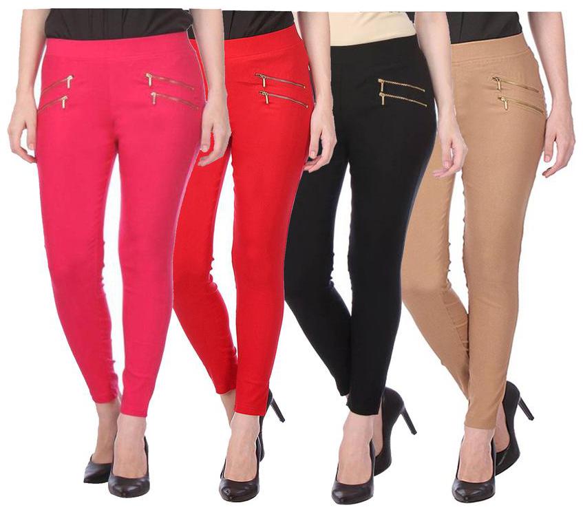 

RZLECORT Women Multi Straight fit Jegging