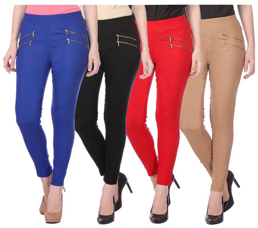 

RZLECORT Women Multi Straight fit Jegging