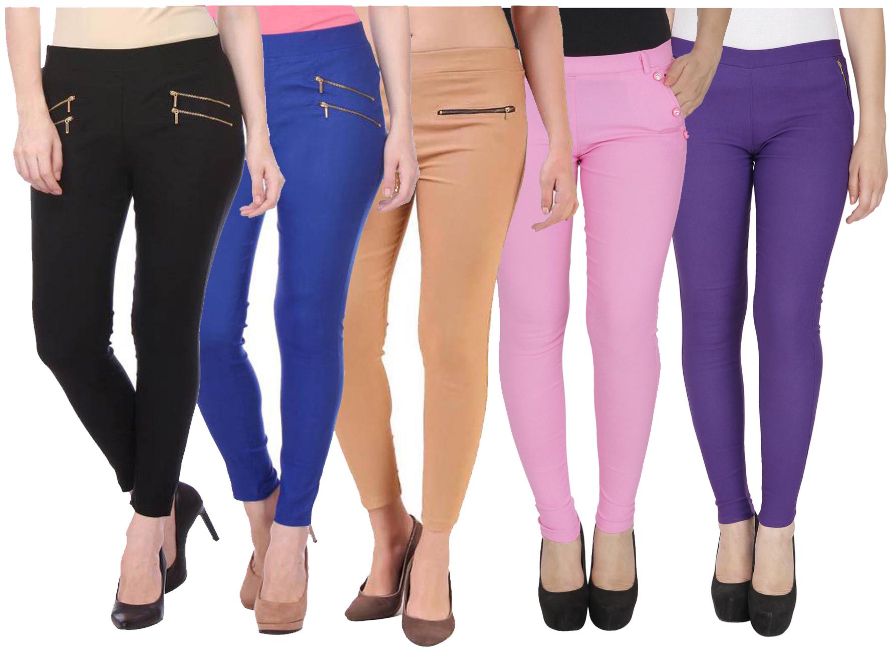 

RZLECORT Women Multi Straight fit Jegging