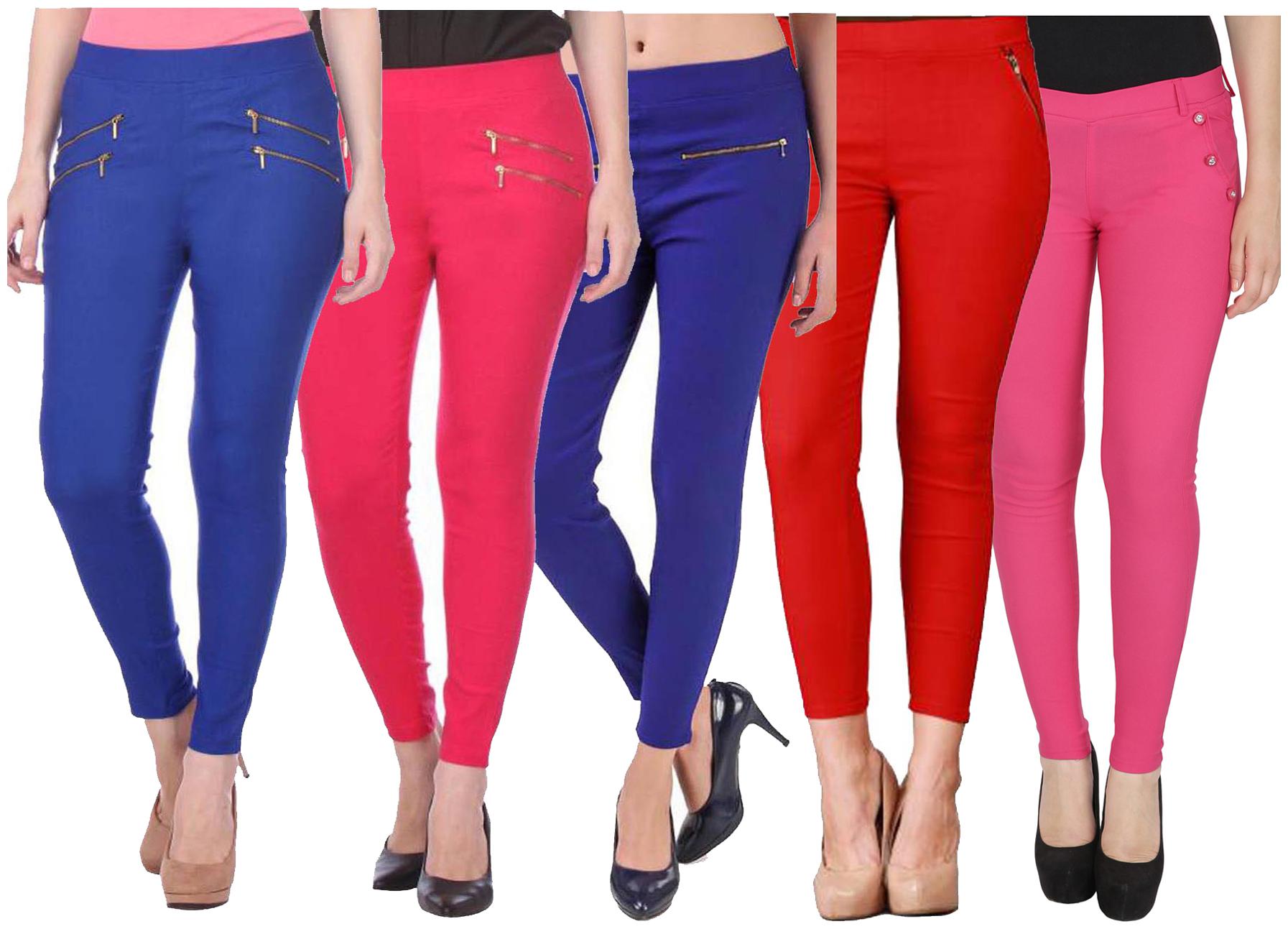 

RZLECORT Women Multi Straight fit Jegging