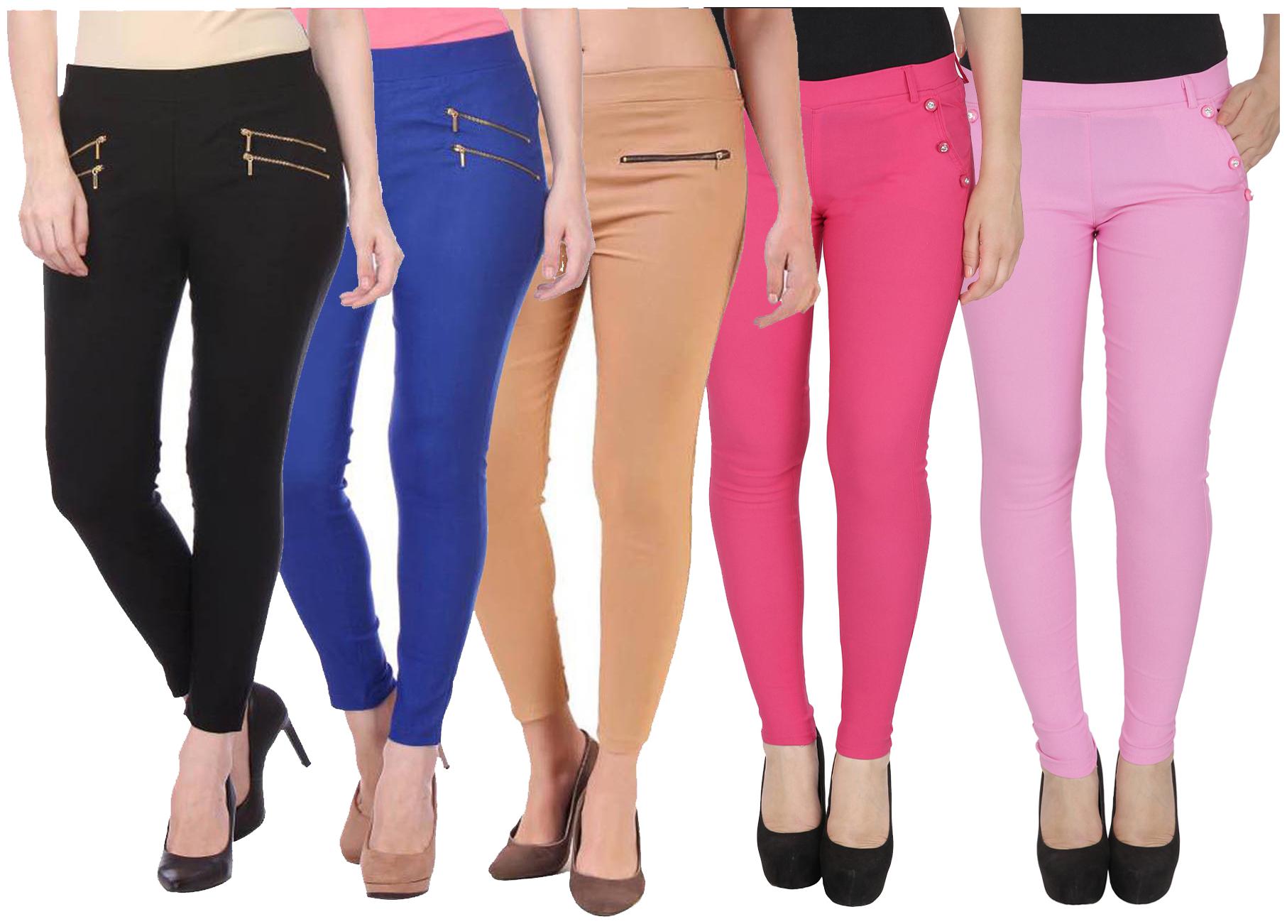 

RZLECORT Women Multi Straight fit Jegging