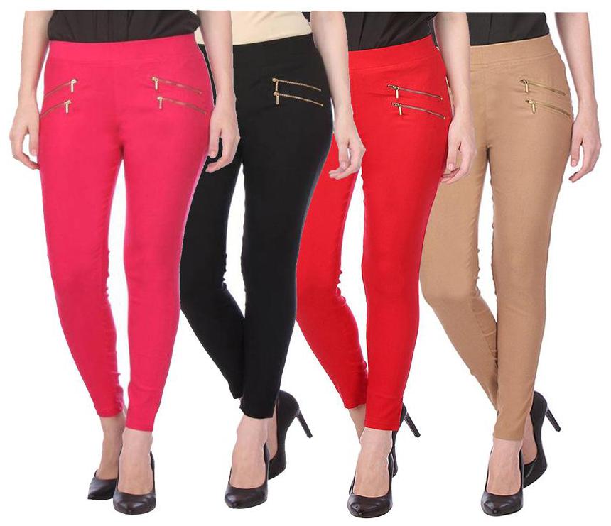

RZLECORT Women Multi Straight fit Jegging