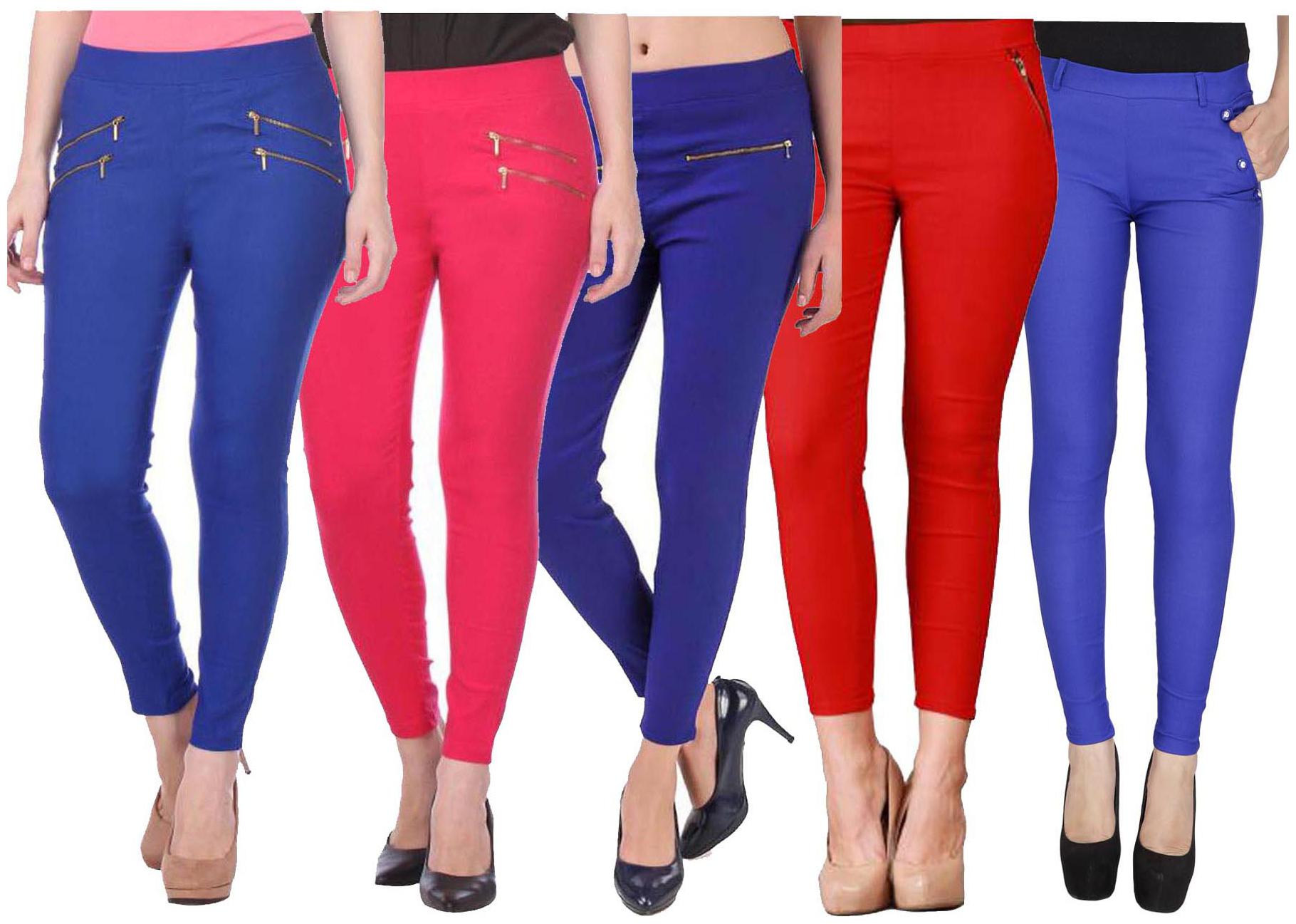 

RZLECORT Women Multi Straight fit Jegging