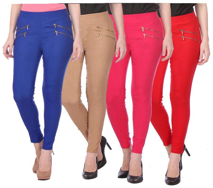 

RZLECORT Women Multi Straight fit Jegging
