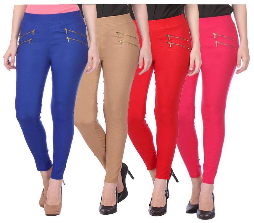 

RZLECORT Women Multi Straight fit Jegging